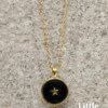 Star Enamelled Round Pendant Charm