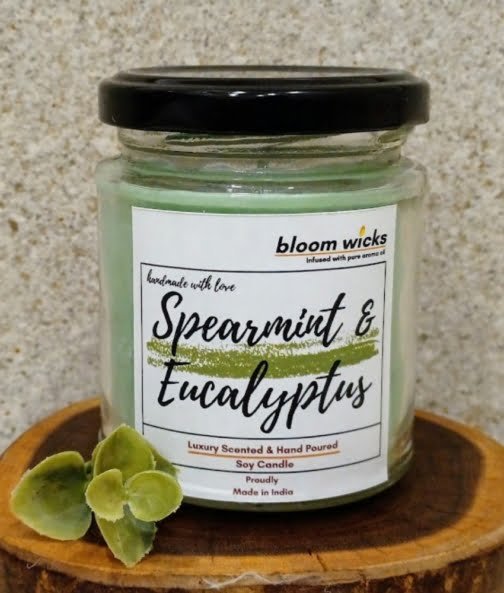 Spearmint & Eucalyptus Soy Wax Candle