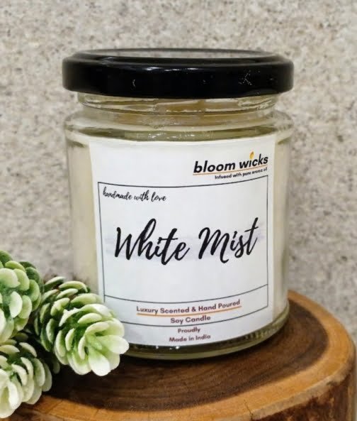 White Mist Vegan Wax Candle