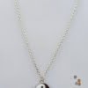 Yin & Yang Double Sided Silver Charm Necklace