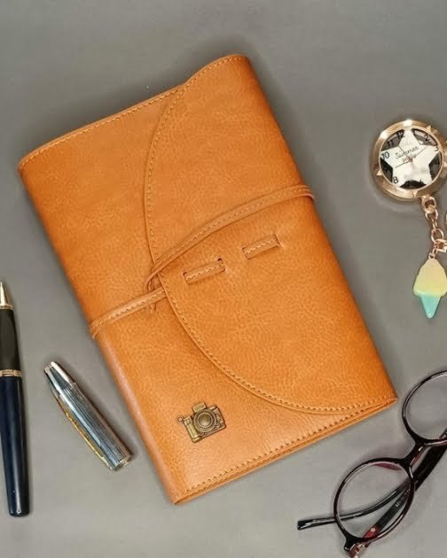 Refillable Grain Leather Diary