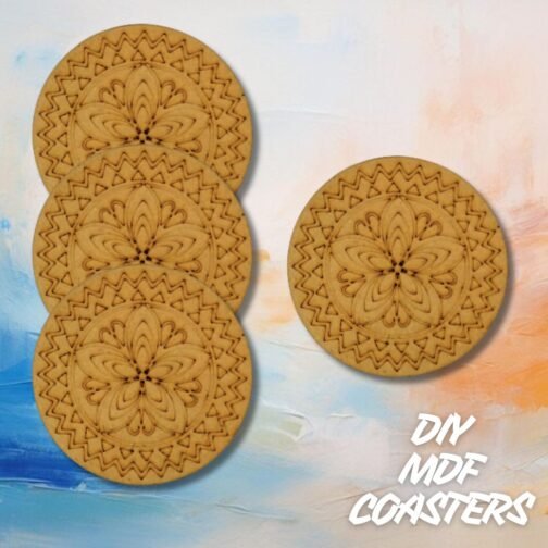 DIY MDF Coasters - Set of 4