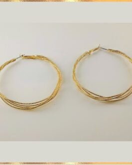 Long Gold Hoop Earrings
