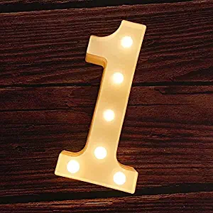 Marquee Number Shaped Led Light 