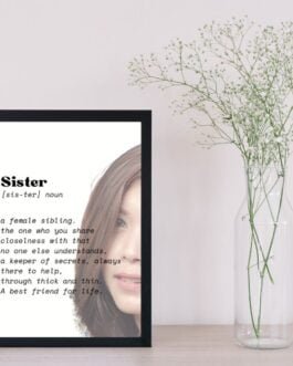 Personalised Sister Definition Frame