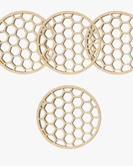 Honey Comb Coasters – Set of 4