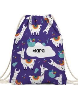 Llama Fair  Personalised Drawstring Bag