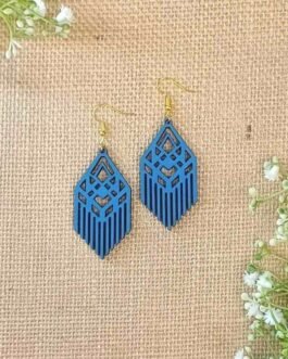 Wooden Earrings – Geometric Design