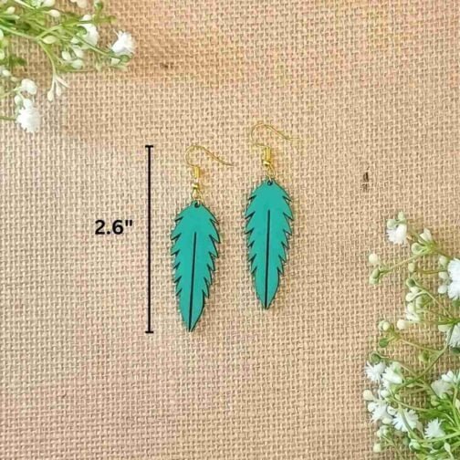Leafy Affair - Wooden earrings