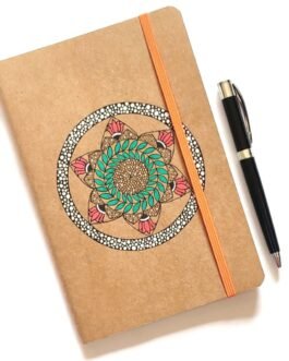 Hand Painted Diary – Mandala Art