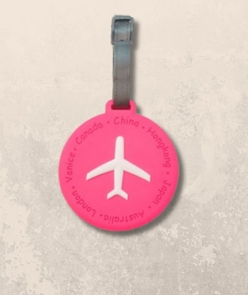 Silicone Airplane Travel Tag