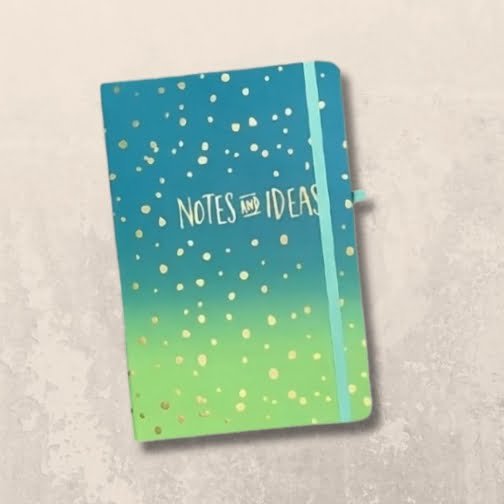 Blue Gradient Design Hardcover Notebook