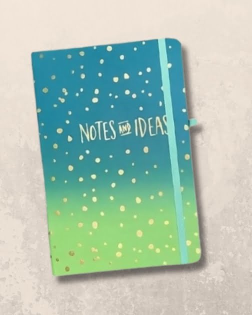 Blue Gradient Design Hardcover Diary