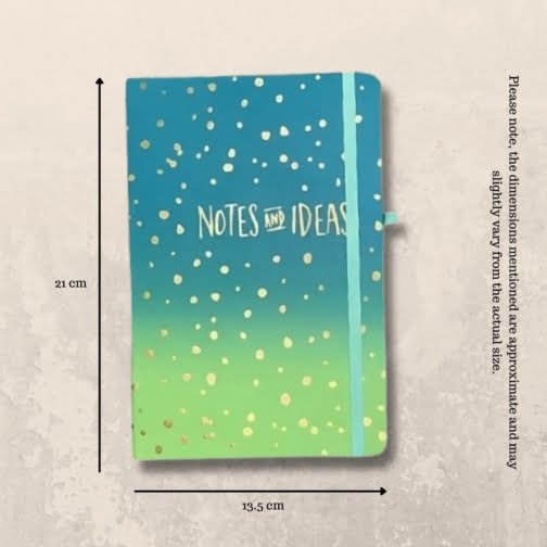 Blue Gradient Design Hardcover Notebook