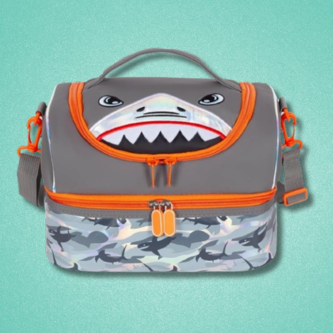 Double Decker Cooler Insulated Lunch Bag - Shark