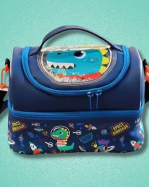 Double Decker Cooler Insulated Lunch Bag – Dinosaur