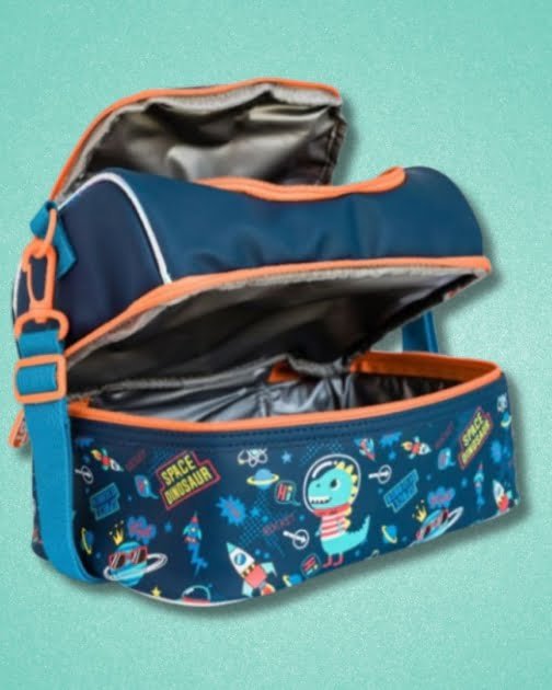 Double Decker Cooler Insulated Lunch Bag – Dinosaur