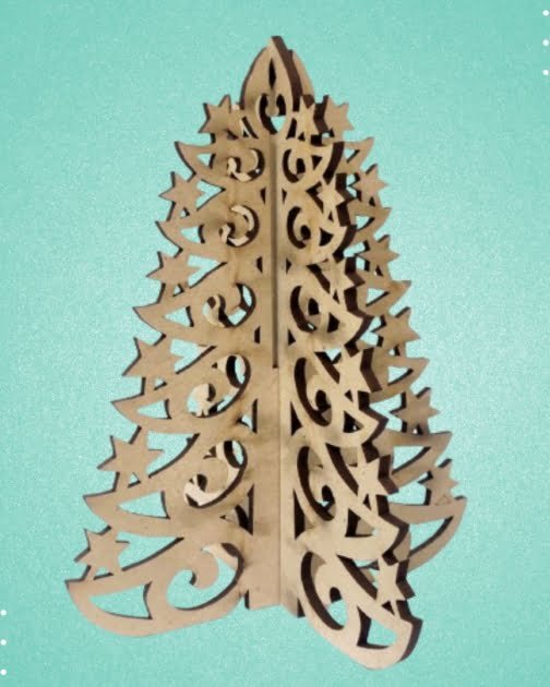 3D Christmas Tree Cutouts – 4 inch