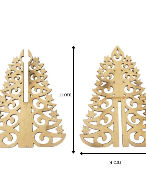 3D Christmas Tree Cutouts – 4 inch