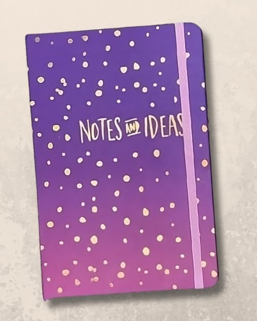 Purple Gradient Design Hardcover Notebook