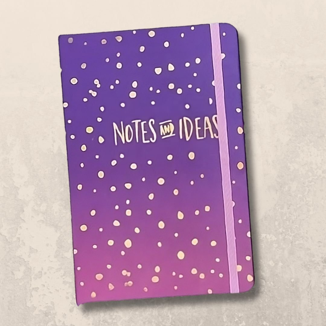 Purple Gradient Design Hardcover Notebook