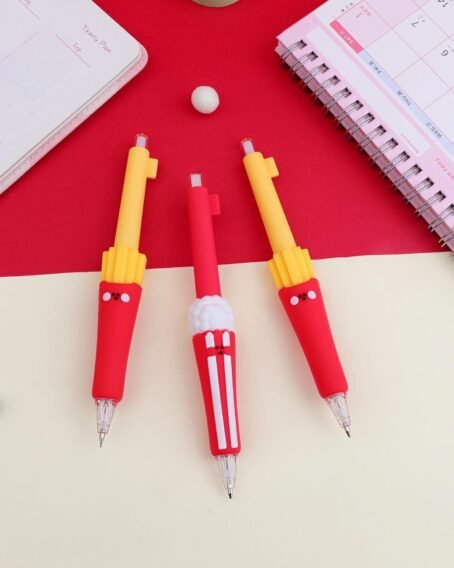 Cute French Fries and Popcorn Gel Pen - Image 2