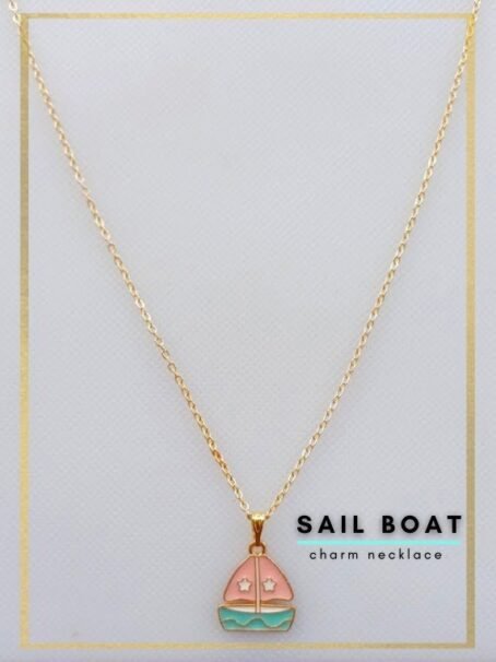 Sail Boat Charm Necklace