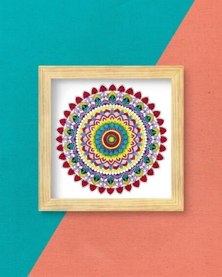 Vibrant Mandala Art Print - Image 3