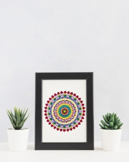 Vibrant Mandala Art Print - Image 2