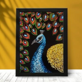 Watercolor Peacock Art Print