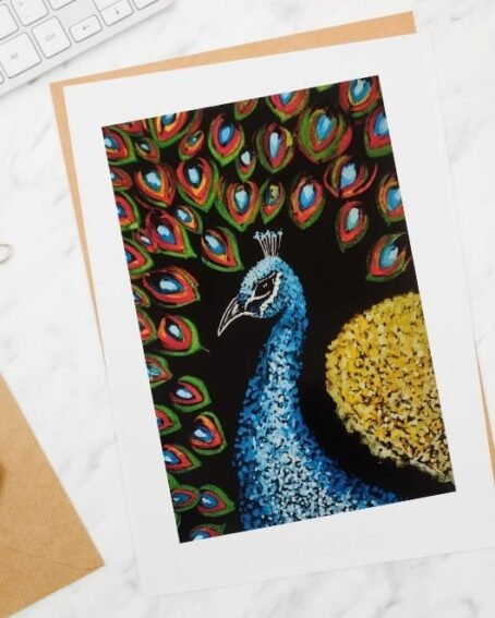 Watercolor Peacock Art Print - Image 4