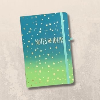 Blue Gradient Design Hardcover Diary