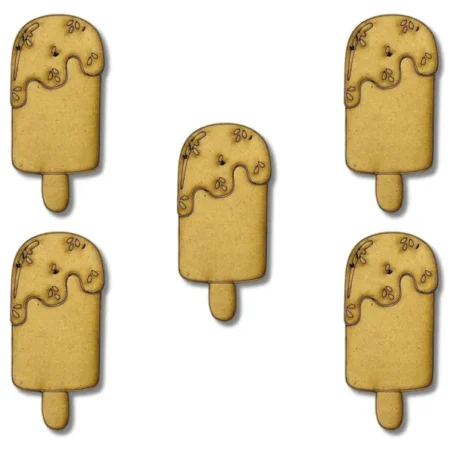 Icecream MDF cutouts - set of 5