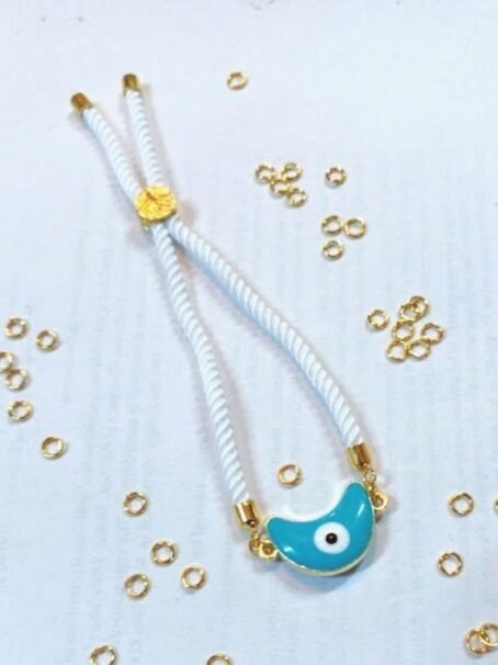 Light blue evil eye bracelet