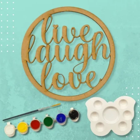 DIY - Live Laugh Love Wall Hanging - Image 5