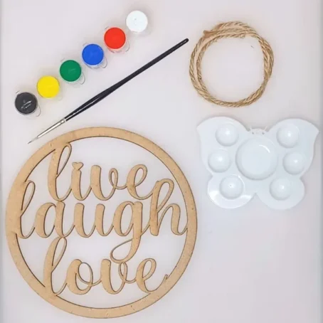 DIY - Live Laugh Love Wall Hanging - Image 4