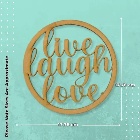 DIY - Live Laugh Love Wall Hanging - Image 3