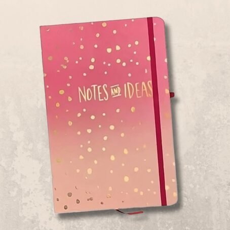 Pink Gradient Design Hardcover Notebook