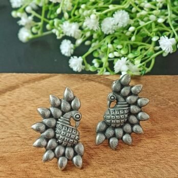 Sarang – Peacock Stud Earrings