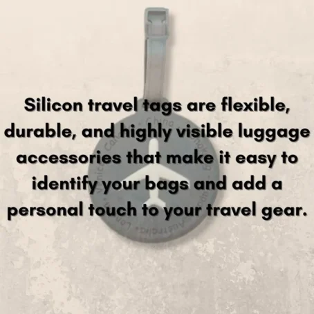 Silicone Airplane Travel Tag - Black - Image 3