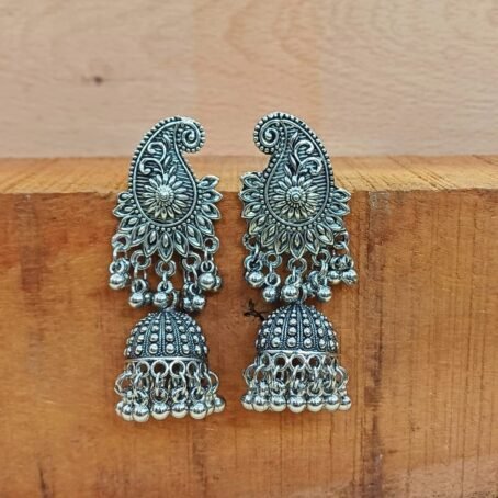 Oxidised Mango Earrings