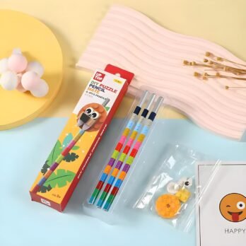 Lego Style Brick Pencil Set – Lion