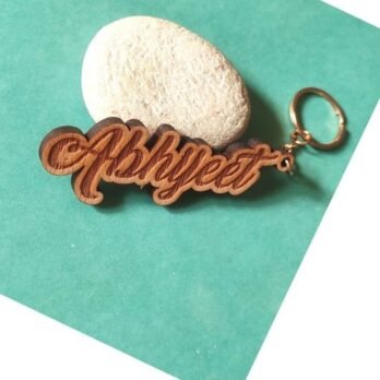 Personalised Wooden Engraved Keychains