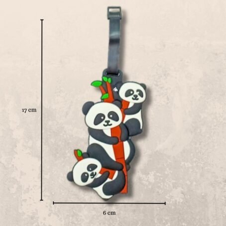 Panda family Travel tag