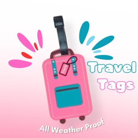 Bag tag - Fluorescent pink