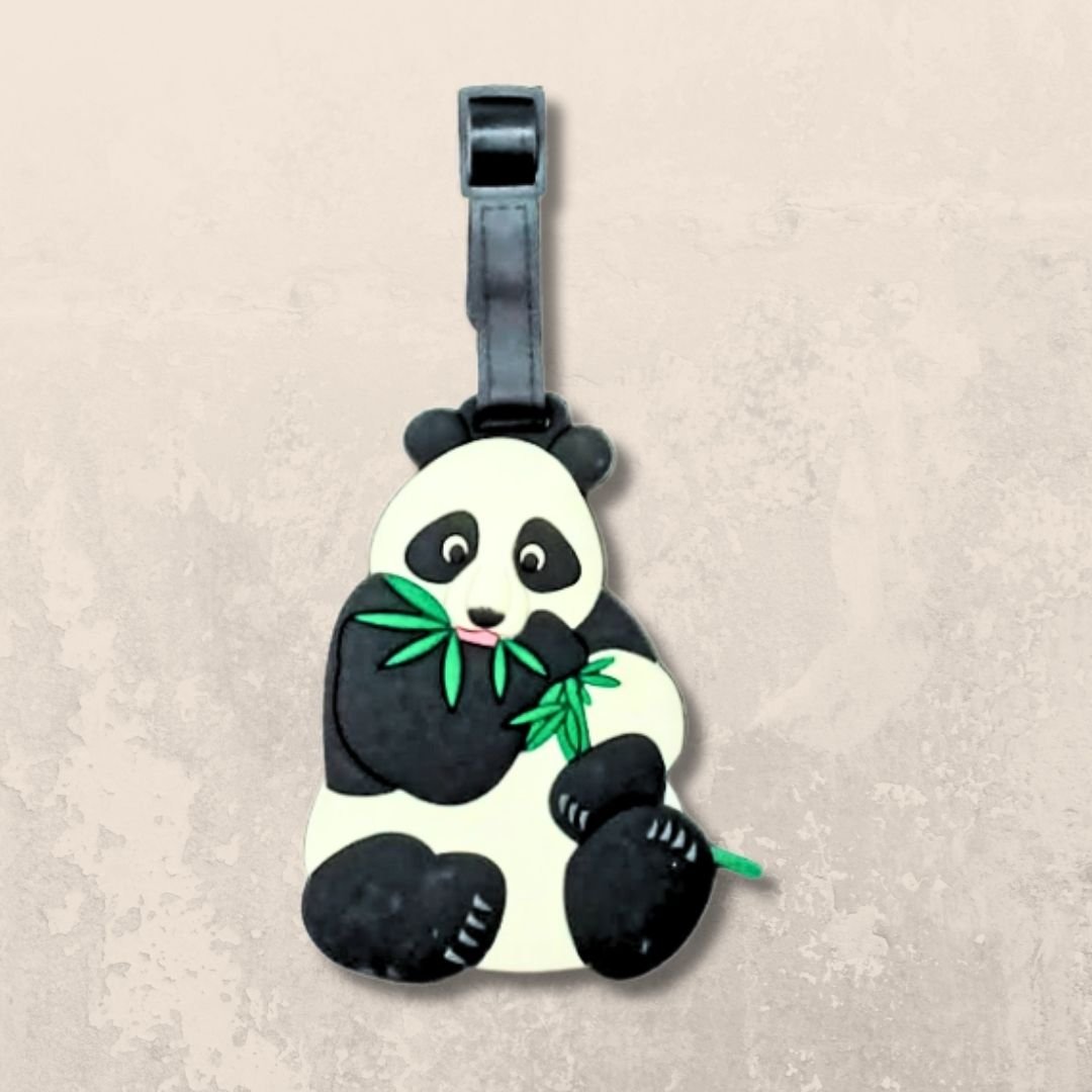 cute panda luggage tag