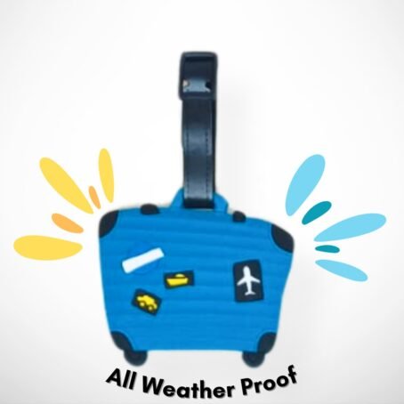 Suitcase travel tag - Turquoise