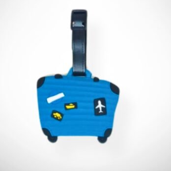 Luggage Tag – Cute Suitcase Design – Turquoise