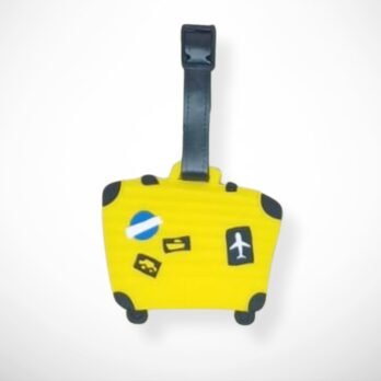 Luggage Tag – Cute Suitcase Design – Yellow