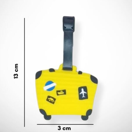 Suitcase travel tags - yellow